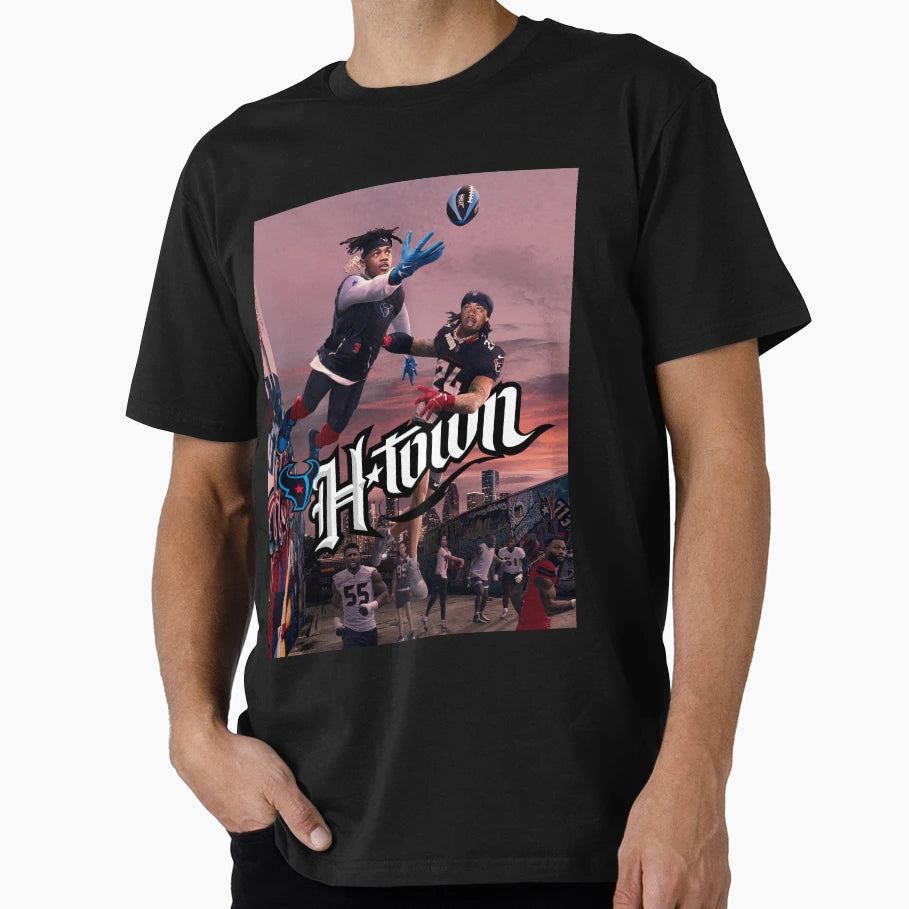 H Town Nfl Street T-Shirt - Minimalist Print Men Women - T-Shirt, Sweatshirt, Hoodie