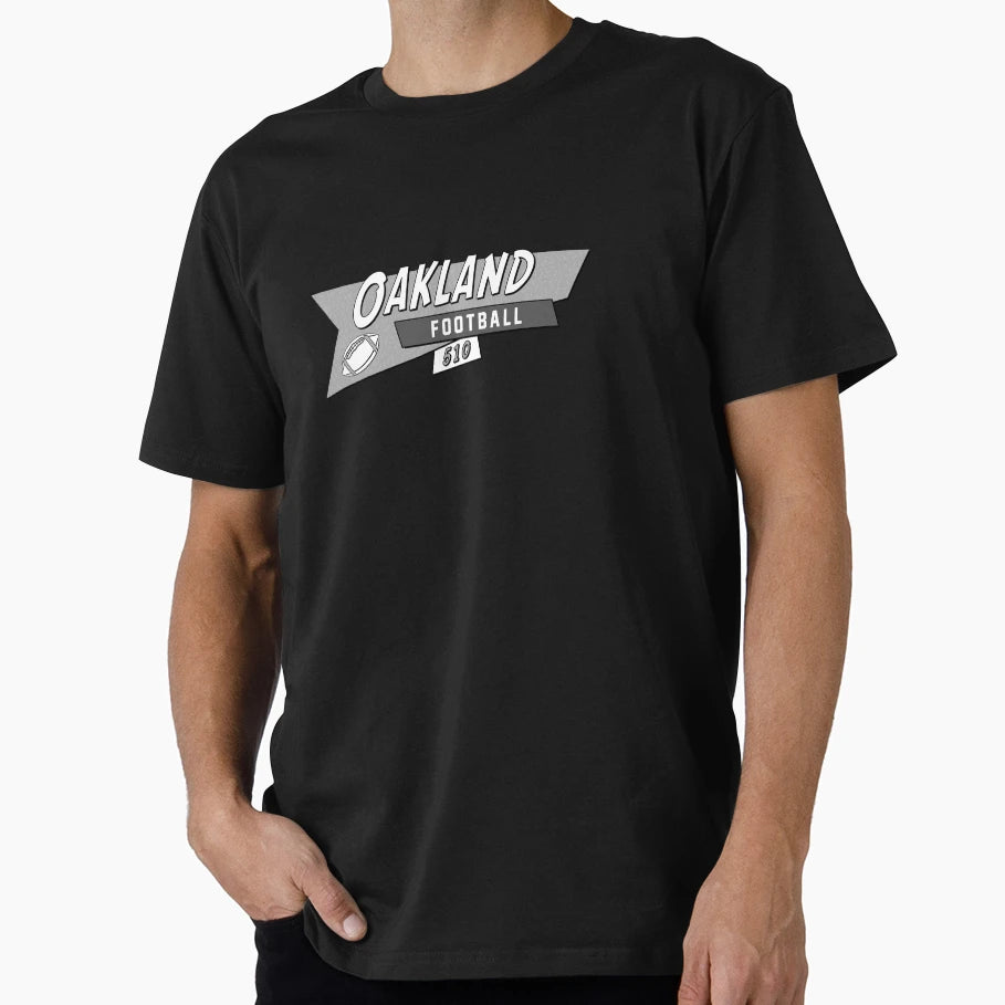 Oakland 90S Football T-Shirt - Trendy Graphic Men Women - T-Shirt, Sweatshirt, Hoodie