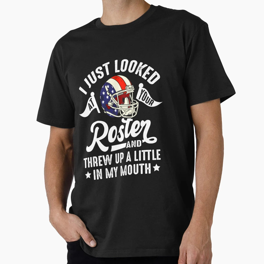 Funny Fantasy Football Threw Up T-Shirt - Custom Art Print for Adults - T-Shirt, Sweatshirt, Hoodie