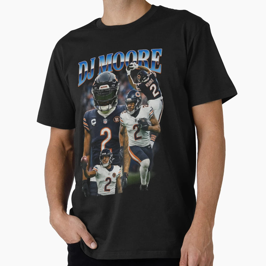 Dj Moore Chicago T-Shirt - Trendy Graphic Unisex - T-Shirt, Sweatshirt, Hoodie