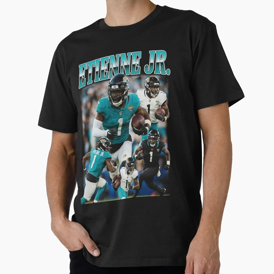 Travis Etienne Jr Jacksonville T-Shirt - Novelty Apparel Unisex - T-Shirt, Sweatshirt, Hoodie