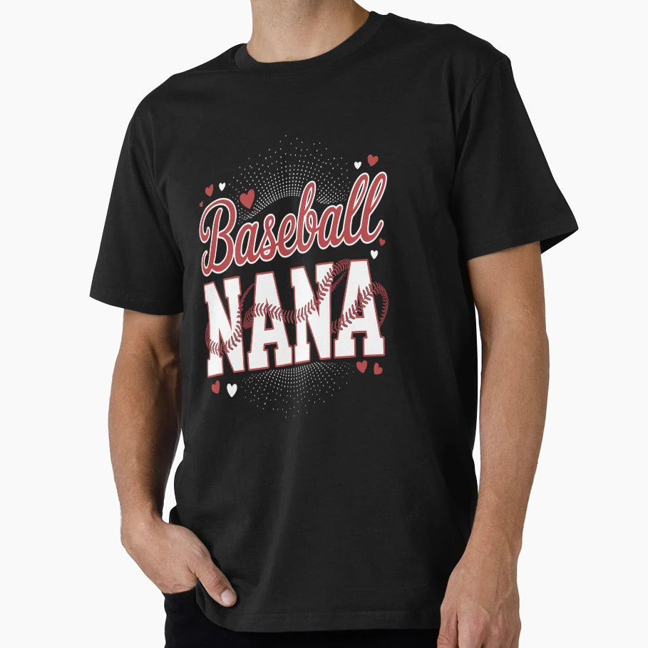 Baseball Nana Baseball Player Grandma T-Shirt - Streetwear Style Unisex - T-Shirt, Sweatshirt, Hoodie