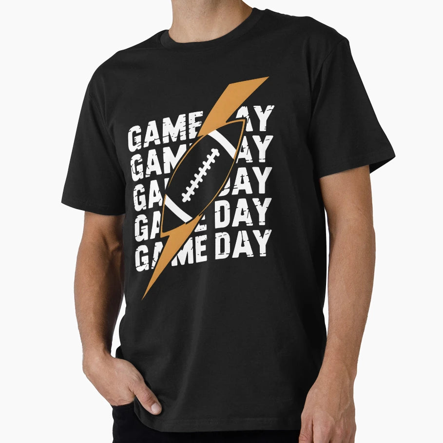 Game Day Football Lightning Dynamic Sports T-Shirt - Novelty Apparel Unisex - T-Shirt, Sweatshirt, Hoodie