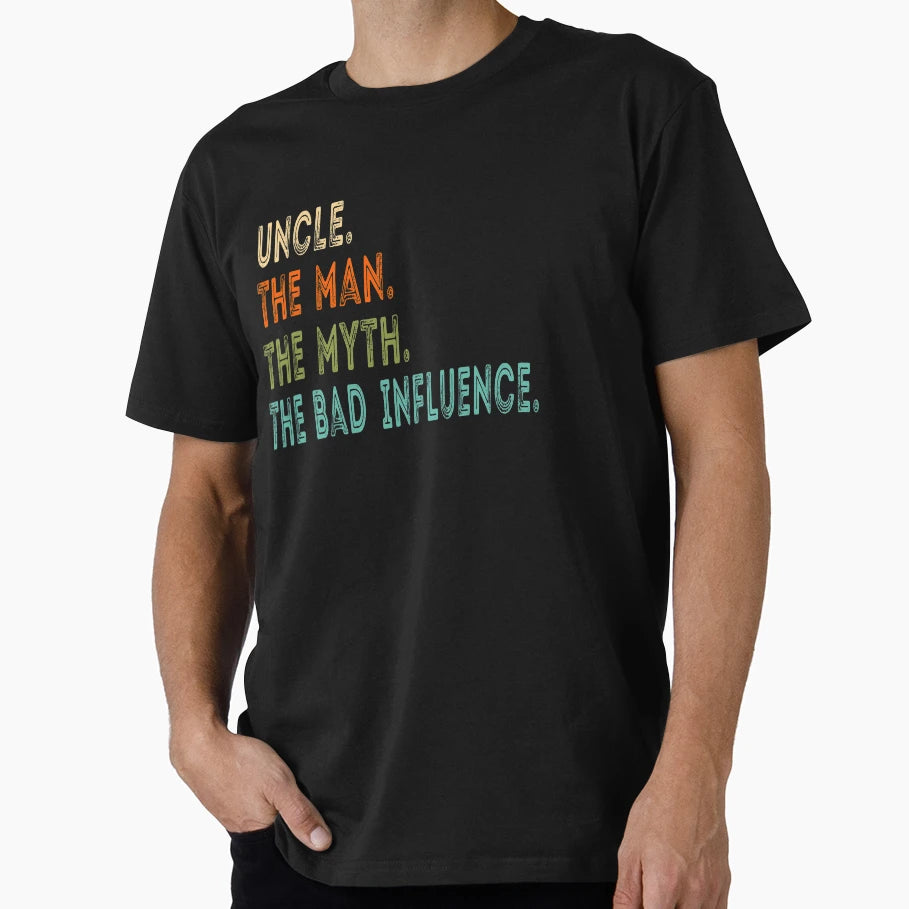 Uncle Myth Bad Influence T-Shirt - Trendy Graphic Unisex - T-Shirt, Sweatshirt, Hoodie