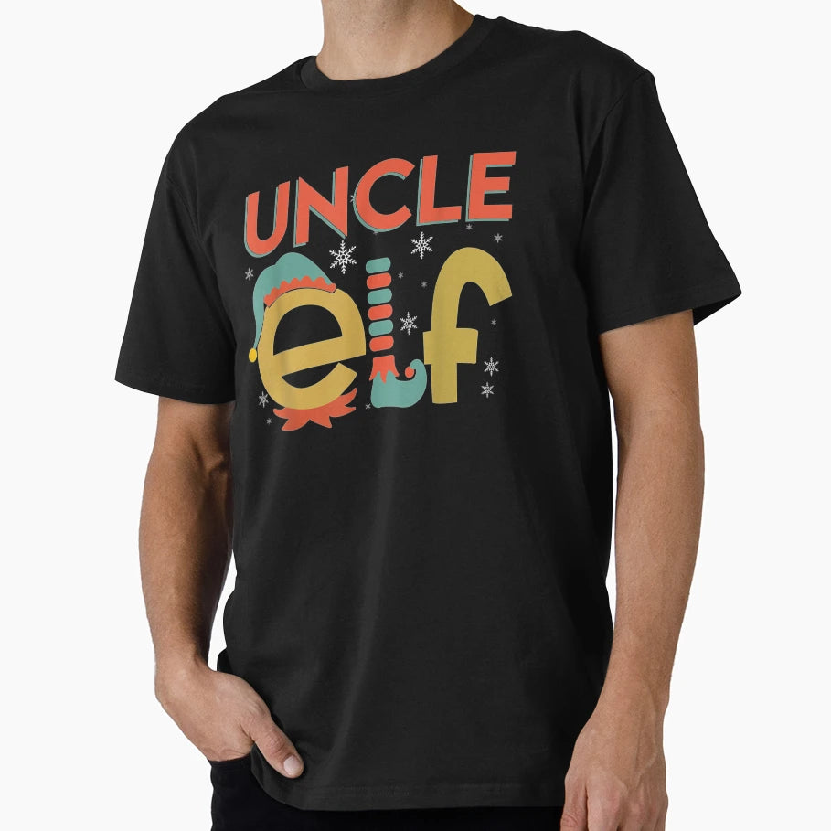 Uncle Elf Merry Matching Family Group T-Shirt - Casual Everyday Wear Unisex - T-Shirt, Sweatshirt, Hoodie