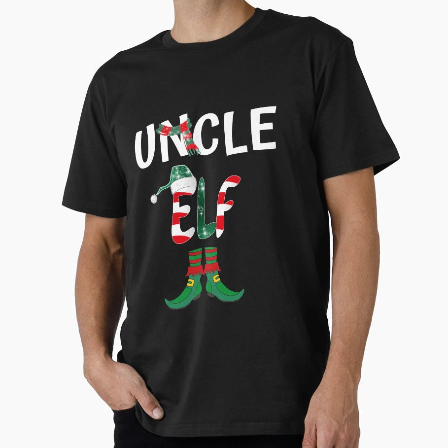Uncle Elf Matching Uncle Outfit Funny T-Shirt - Trendy Graphic for Adults - T-Shirt, Sweatshirt, Hoodie