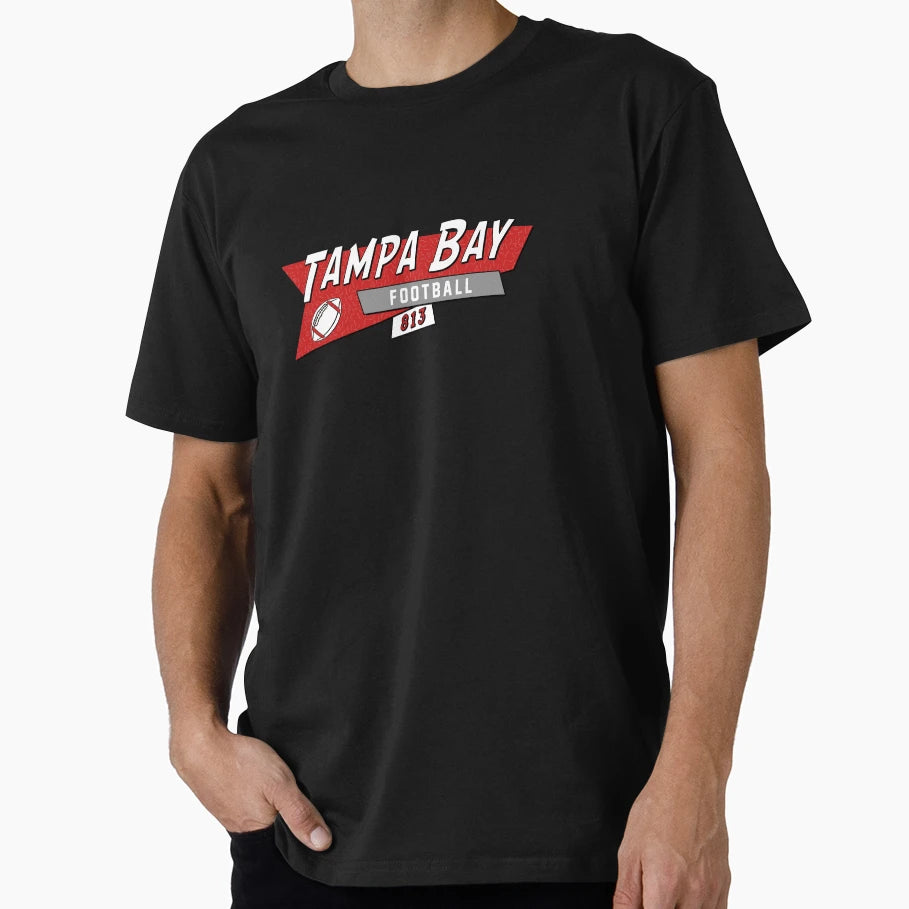 Tampa Bay 90S Football T-Shirt - Custom Art Print Men Women - T-Shirt, Sweatshirt, Hoodie