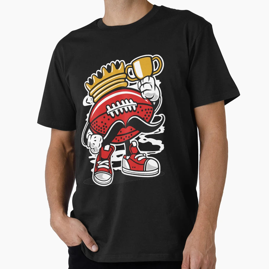 Football King T-Shirt - Aesthetic Graphic Men Women - T-Shirt, Sweatshirt, Hoodie