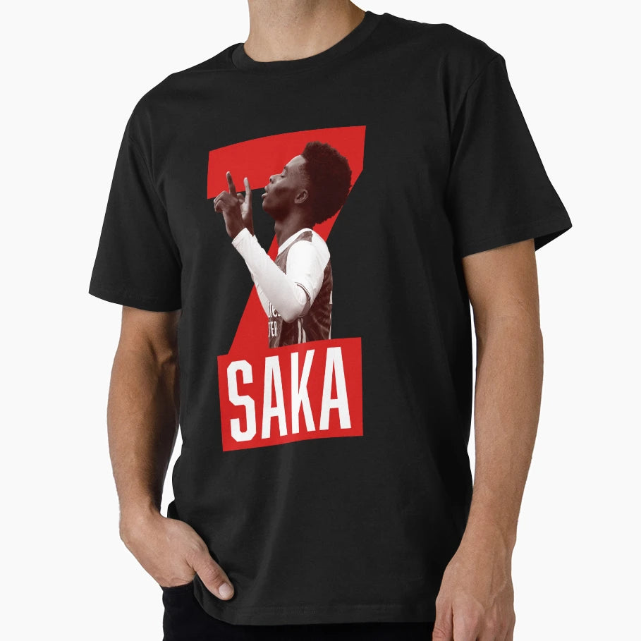 Bukayo Saka T-Shirt - Minimalist Print for Adults - T-Shirt, Sweatshirt, Hoodie