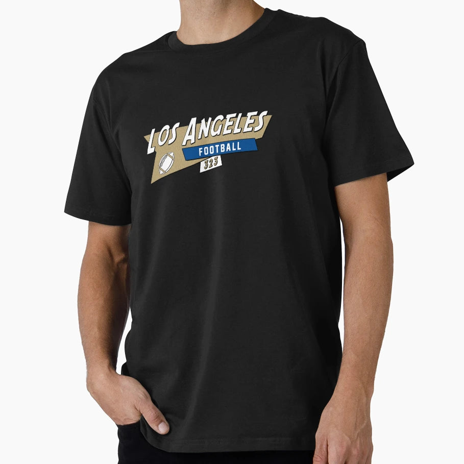 Los Angeles R 90S Football T-Shirt - Custom Art Print Unisex - T-Shirt, Sweatshirt, Hoodie