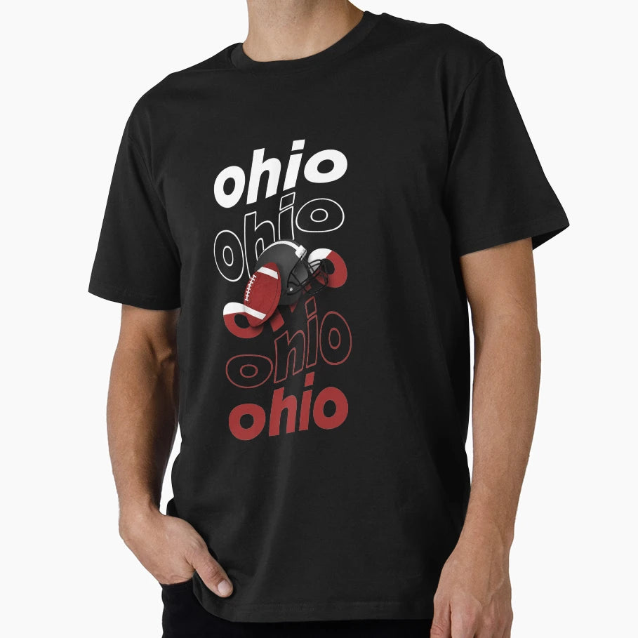 American Football State Ohio T-Shirt - Streetwear Style for Adults - T-Shirt, Sweatshirt, Hoodie