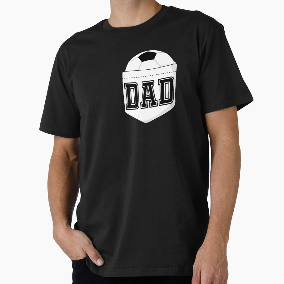 Soccer Dad Football Breast Pocket T-Shirt - Novelty Apparel Unisex - T-Shirt, Sweatshirt, Hoodie