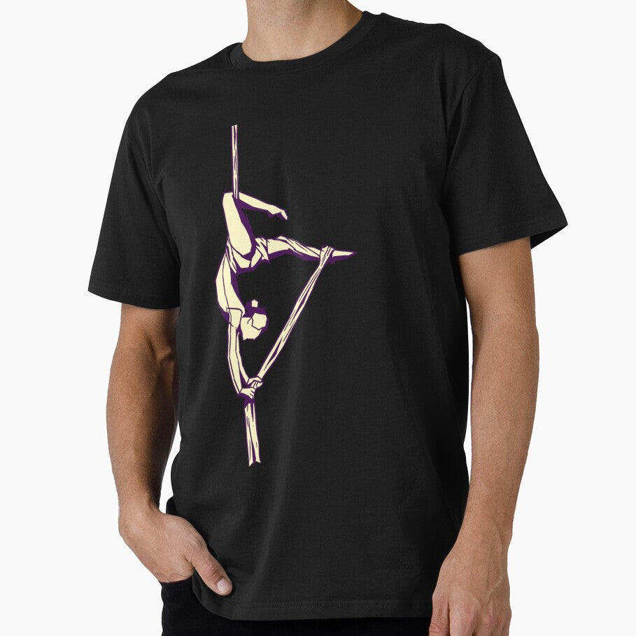 Aerial Dance Sketch 4 by Zoheb Gift Studio - Adult & Kids T-Shirts, Sweatshirts & Hoodies apparel design preview 1
