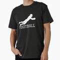 Football American Football Player T-Shirt - Minimalist Print Men Women - T-Shirt, Sweatshirt, Hoodie