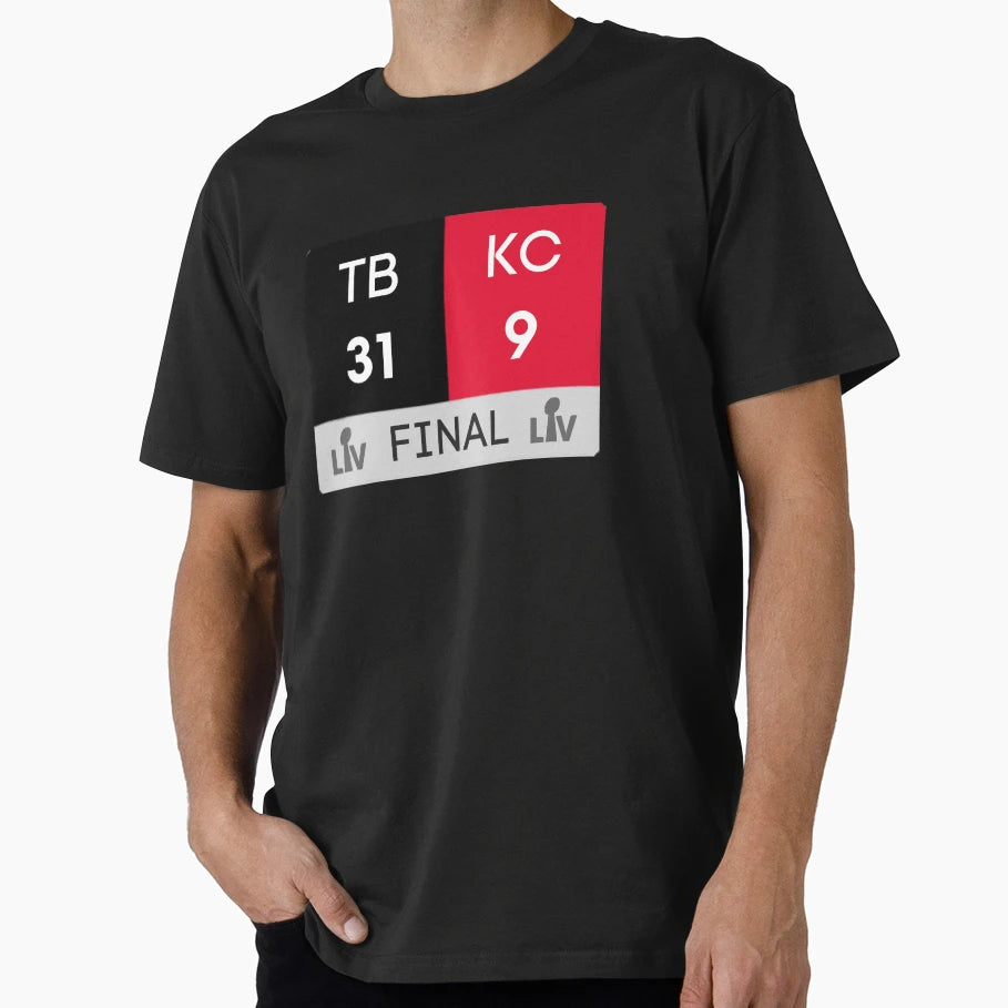 Super Bowl Lv 2021 Final Score Tampa Bay T-Shirt - Streetwear Style Unisex - T-Shirt, Sweatshirt, Hoodie