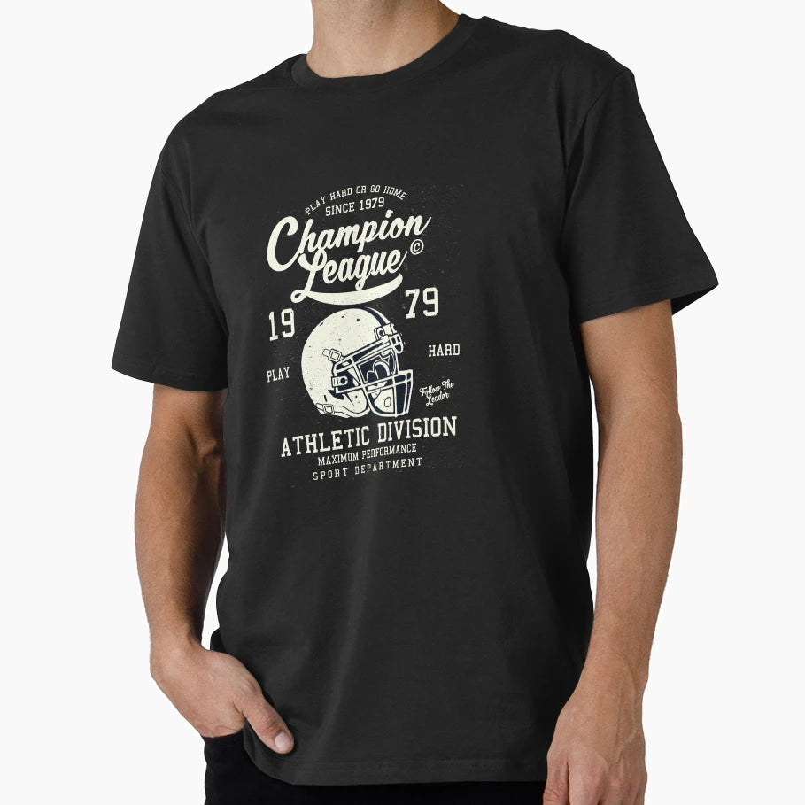 Champion League American Football Athletic T-Shirt - Graphic Print Unisex - T-Shirt, Sweatshirt, Hoodie