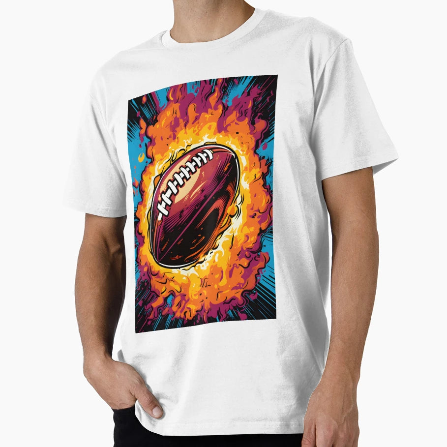 Football Pop Art T-Shirt - Aesthetic Graphic for Adults - T-Shirt, Sweatshirt, Hoodie