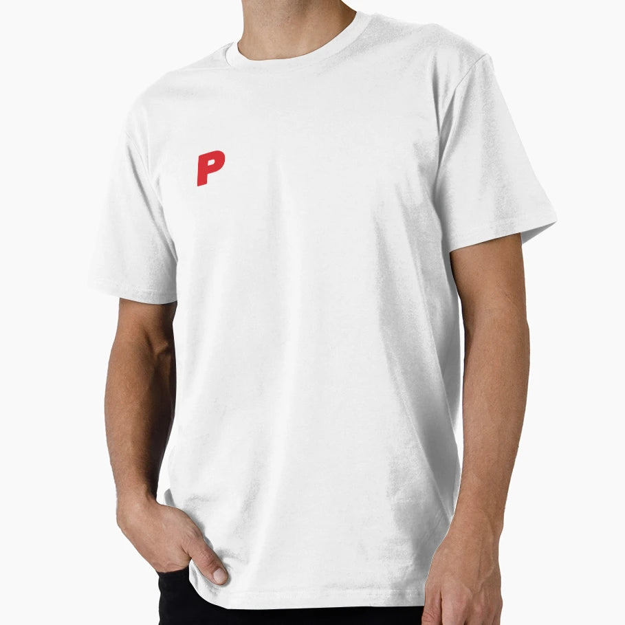 Bold Red Letter P Icon T-Shirt - Custom Art Print Men Women - T-Shirt, Sweatshirt, Hoodie