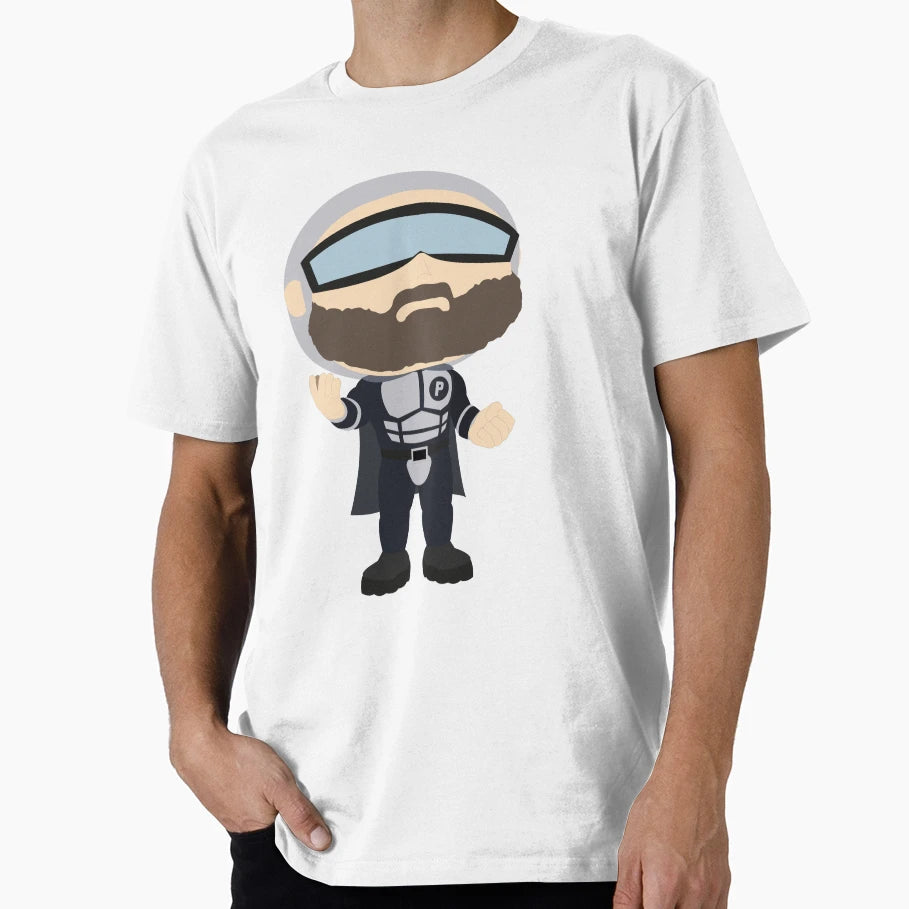 Posaman 3 Pose White Lol Chi Ride E Fuori T-Shirt - Custom Art Print Unisex - T-Shirt, Sweatshirt, Hoodie
