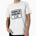 Running on Deadlines by WhiteRabitDesigns - Adult & Kids T-Shirts, Sweatshirts & Hoodies apparel design preview 1