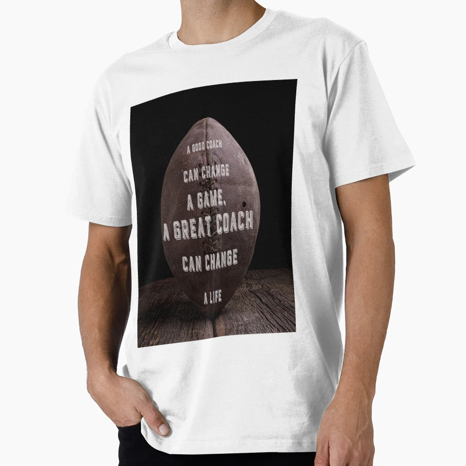 Good Coach Old Football T-Shirt - Minimalist Print for Adults - T-Shirt, Sweatshirt, Hoodie