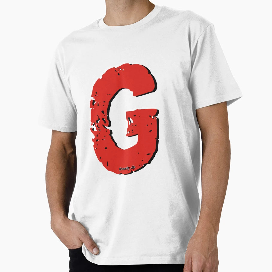 Initials G T-Shirt - Minimalist Print Men Women - T-Shirt, Sweatshirt, Hoodie