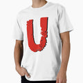 Initials U T-Shirt - Minimalist Print Unisex - T-Shirt, Sweatshirt, Hoodie