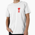 Personalize M Name Love Heart Love Hoodie - Minimalist Print for Adults - T-Shirt, Sweatshirt, Hoodie