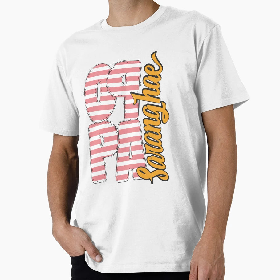 Oppa Saranghae Sweet And Youthful T-Shirt - Novelty Apparel for Adults - T-Shirt, Sweatshirt, Hoodie