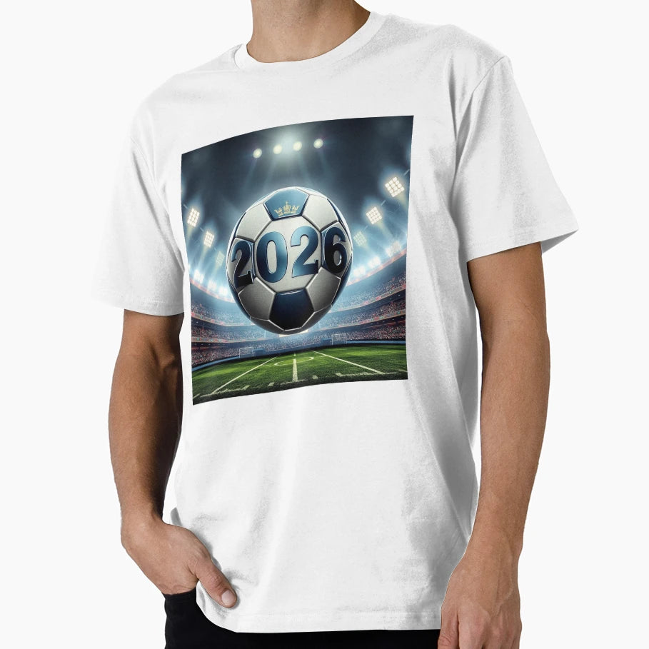 2026 Soccer Championship Stadium Metallic T-Shirt - Graphic Print Unisex - T-Shirt, Sweatshirt, Hoodie