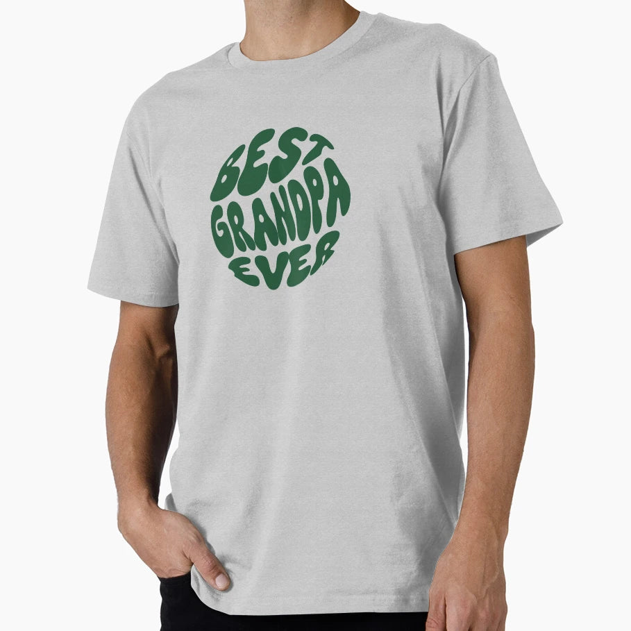 Best Grandpa Ever Groovy T-Shirt - Casual Everyday Wear Men Women - T-Shirt, Sweatshirt, Hoodie