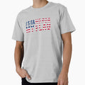 I Stand My Flag American Flag T-Shirt - Casual Everyday Wear Men Women - T-Shirt, Sweatshirt, Hoodie