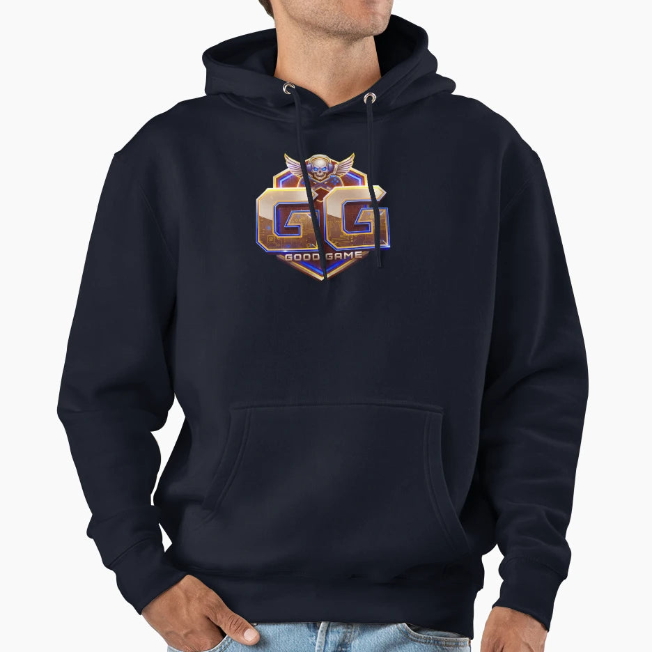 Gg Good Game Hoodie - Minimalist Print Unisex - T-Shirt, Sweatshirt, Hoodie