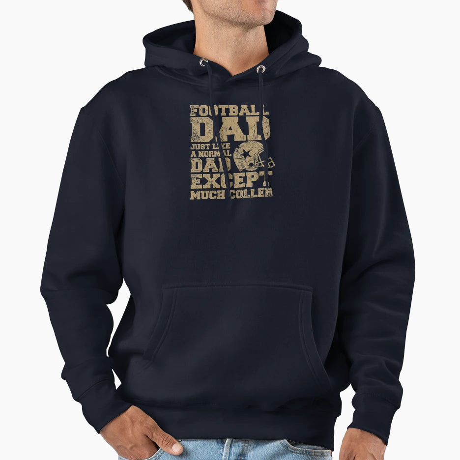 Football Dad Hoodie - Aesthetic Graphic Unisex - T-Shirt, Sweatshirt, Hoodie
