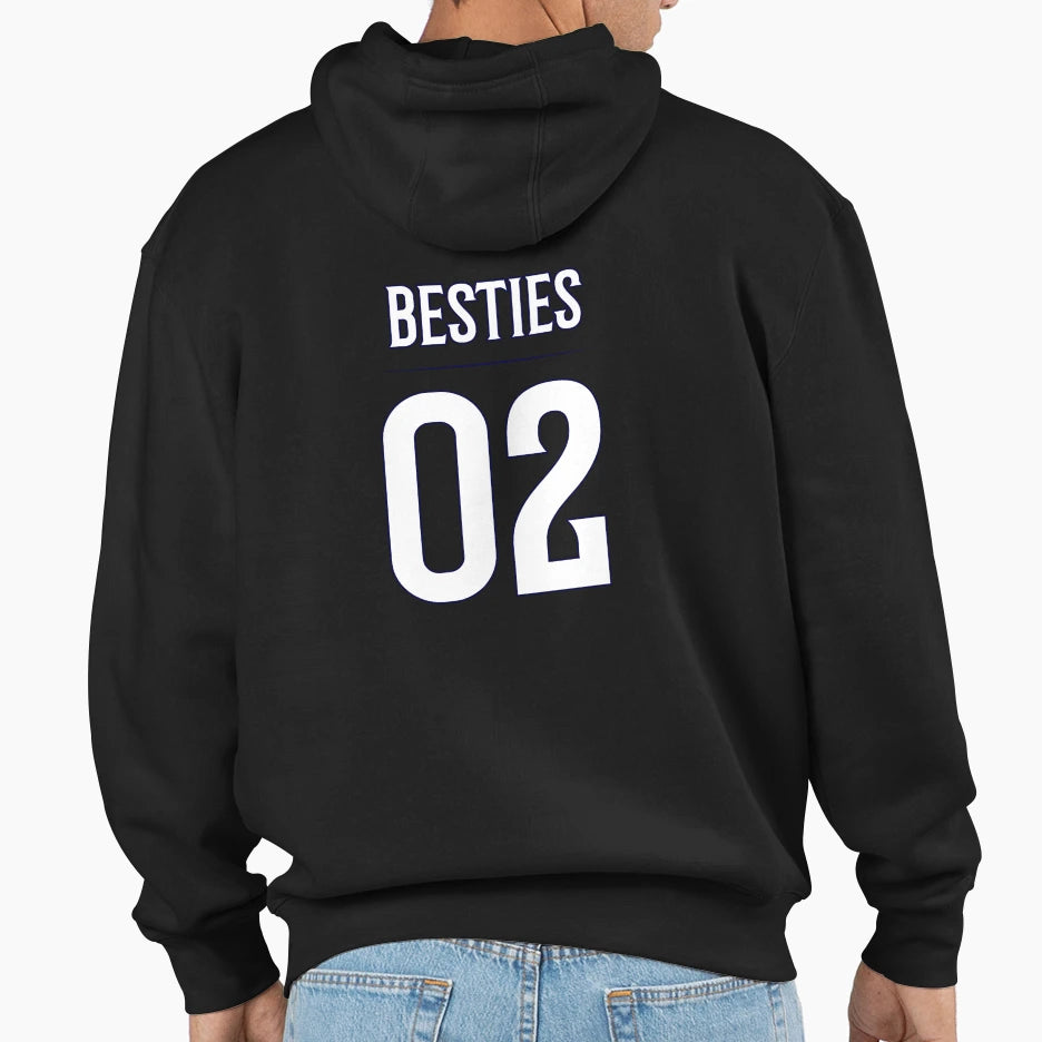Besties 02 Hoodie - Custom Art Print for Adults - T-Shirt, Sweatshirt, Hoodie