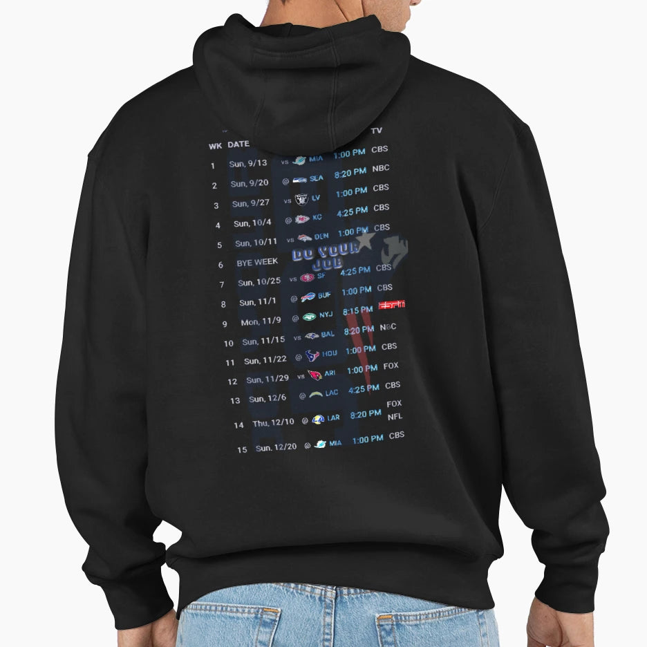 Patriots Gets Job Done Hoodie - Graphic Print Unisex - T-Shirt, Sweatshirt, Hoodie