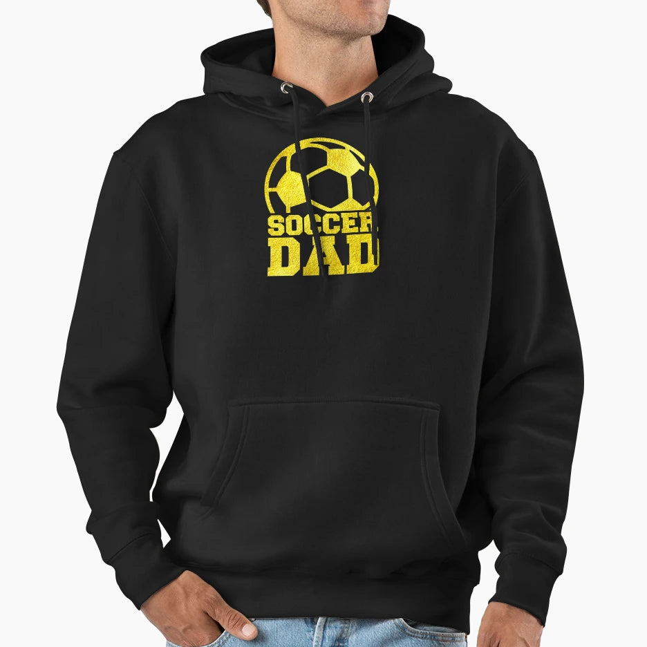 Football Or Soccer Dad Hoodie - Minimalist Print Unisex - T-Shirt, Sweatshirt, Hoodie