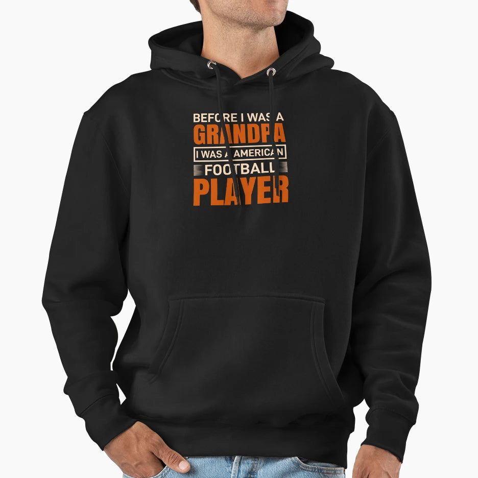 Before I Was Grandpa I Was American Hoodie - Minimalist Print Unisex - T-Shirt, Sweatshirt, Hoodie