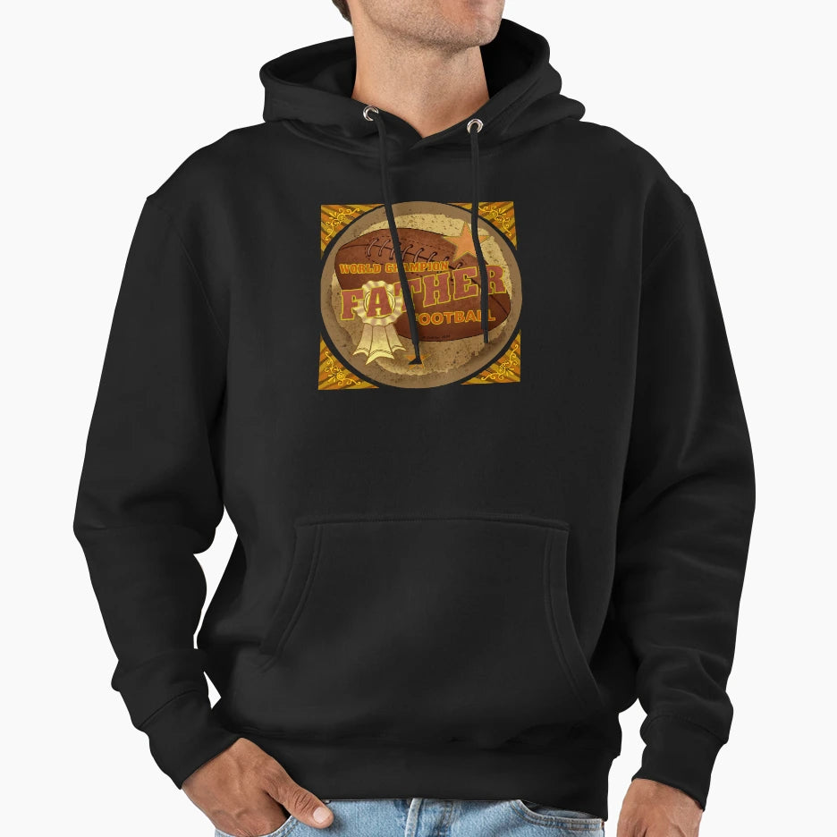 Champion Father Football Hoodie - Minimalist Print Men Women - T-Shirt, Sweatshirt, Hoodie