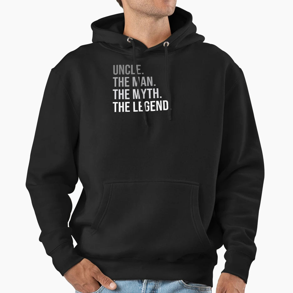 Uncle Legend Hoodie - Trendy Graphic for Adults - T-Shirt, Sweatshirt, Hoodie