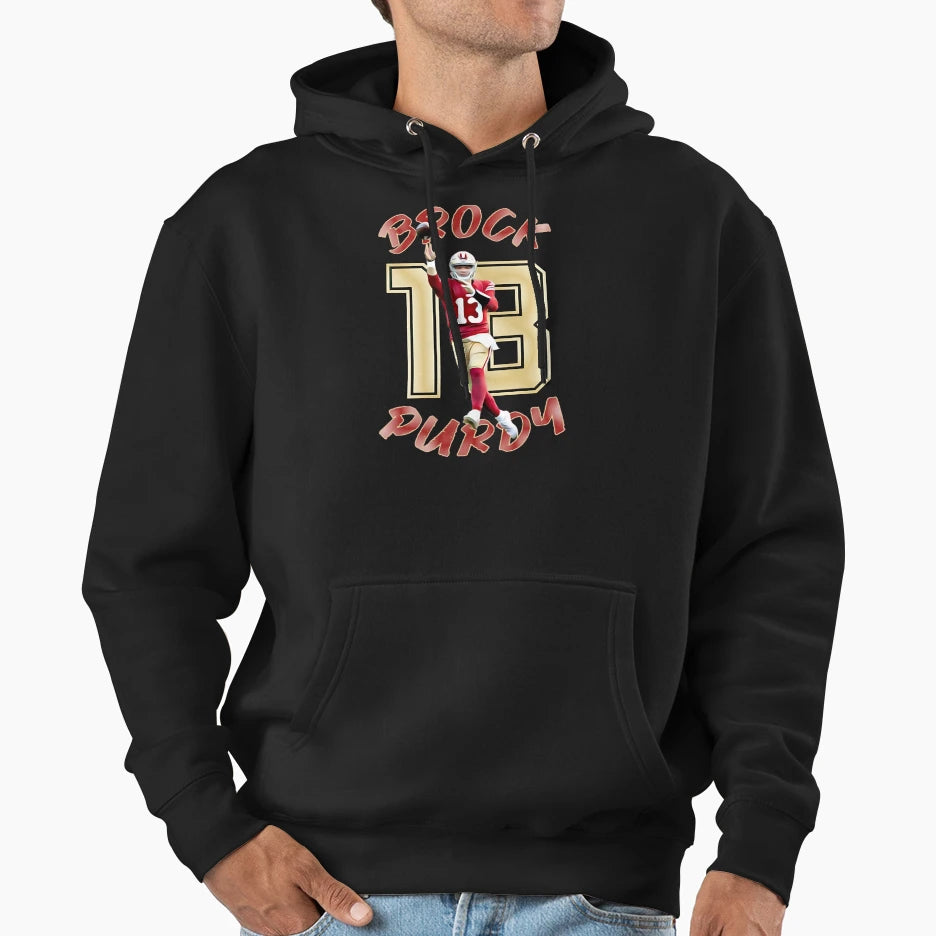 Brock Sport Purdyfootball Hoodie - Fun Novelty Design for Adults - T-Shirt, Sweatshirt, Hoodie