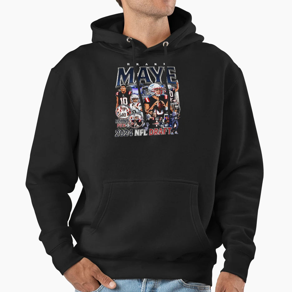 Drake Maye Hoodie - Streetwear Style Unisex - T-Shirt, Sweatshirt, Hoodie