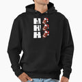 Ho Ho Ho Santa Hats Funny Football Hoodie - Fun Novelty Design Unisex - T-Shirt, Sweatshirt, Hoodie