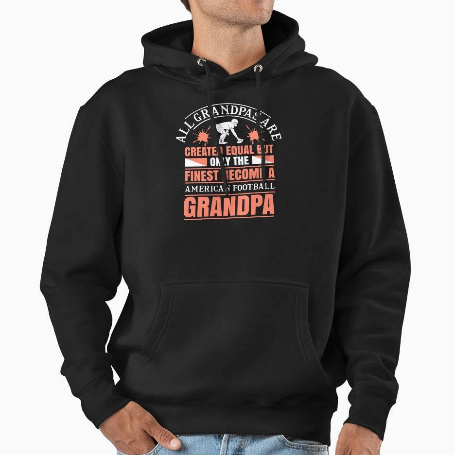 American Football Grandpa Hoodie - Casual Everyday Wear Men Women - T-Shirt, Sweatshirt, Hoodie