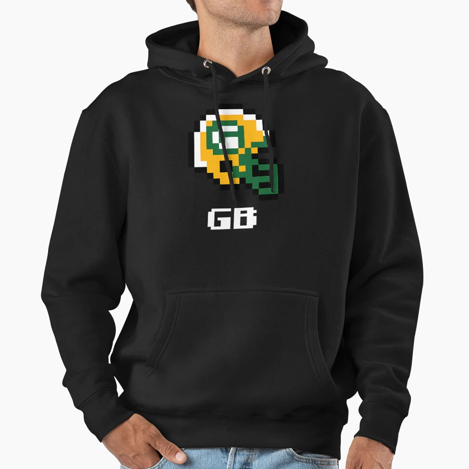 Green Bay Packers Tecmo Super Bowl Hoodie - Novelty Apparel for Adults - T-Shirt, Sweatshirt, Hoodie