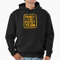 Family Our First Team Matching Typography Hoodie - Unique Graphic Unisex - T-Shirt, Sweatshirt, Hoodie