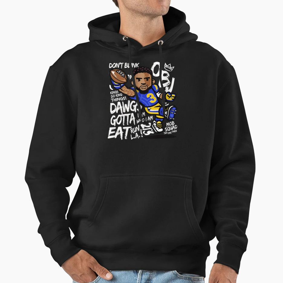 Obj Dawgs Gotta Eat Run L Mob Squad Hoodie - Minimalist Print Unisex - T-Shirt, Sweatshirt, Hoodie