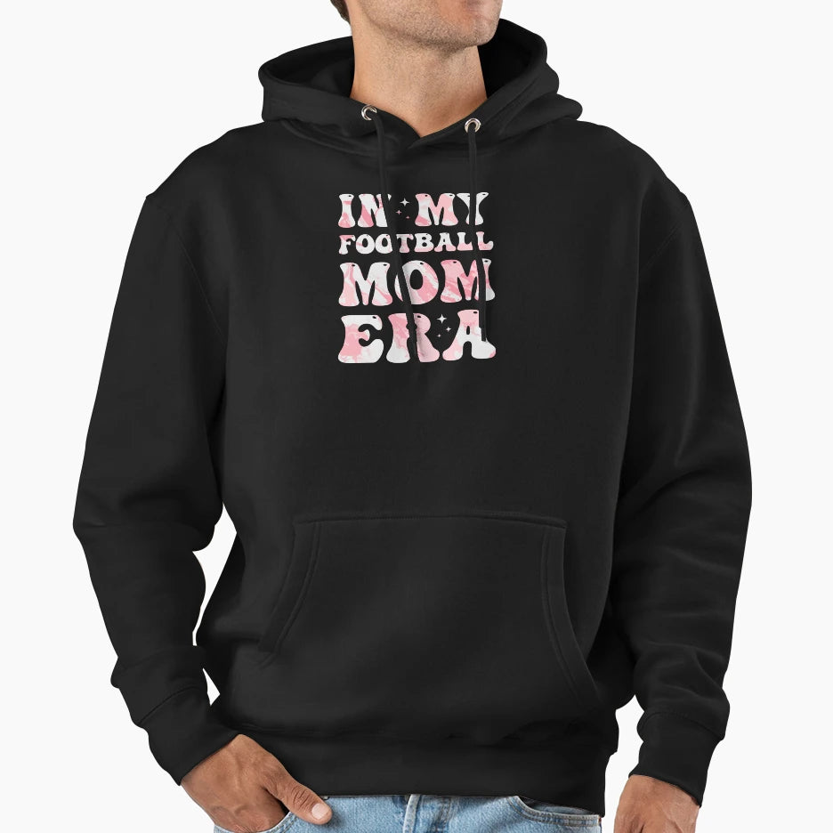 My Football Mom Era Colorful Hoodie - Fun Novelty Design Men Women - T-Shirt, Sweatshirt, Hoodie