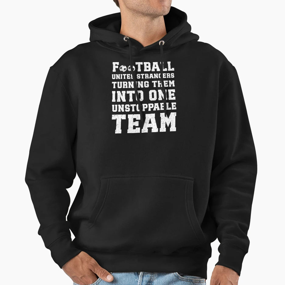 Football Hoodie - Unique Graphic Unisex - T-Shirt, Sweatshirt, Hoodie