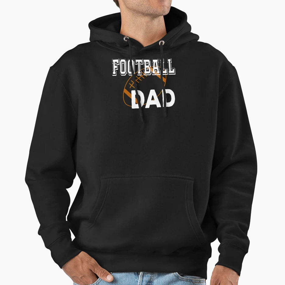 Football Dad American Football Lover Hoodie - Novelty Apparel Unisex - T-Shirt, Sweatshirt, Hoodie